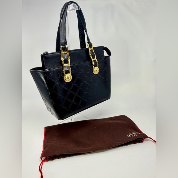 Gianni Versace Vintage Sunburst Greca Satchel 1990s w/ Medusa hardware - Picture 12 of 13